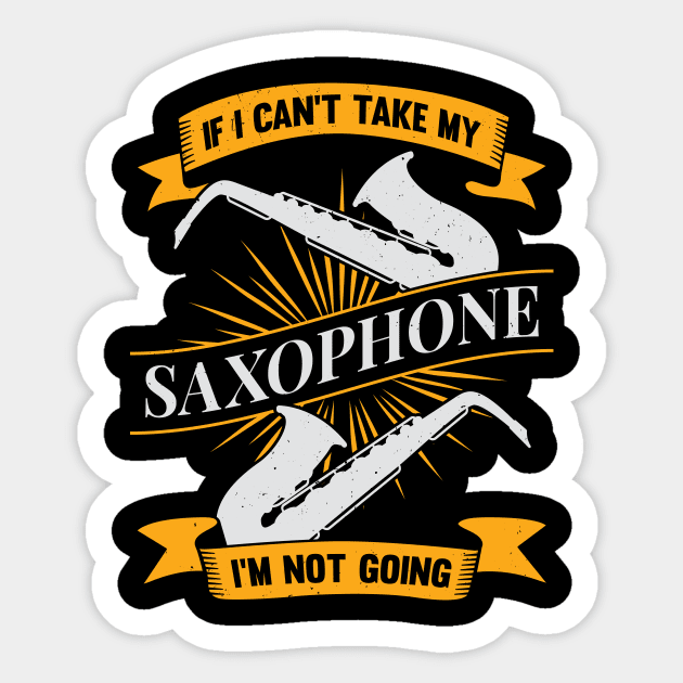 Saxophone Sax Player Instrument Saxophonist Gift Sticker by Dolde08